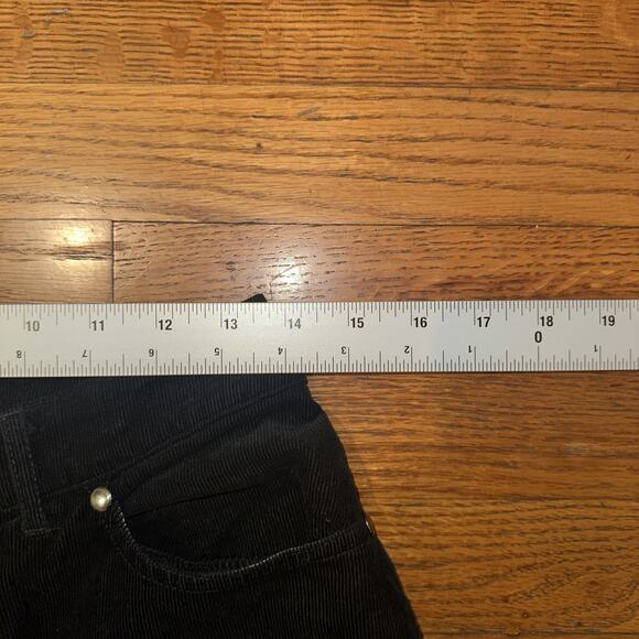 Hot Topic Corduroy Pants Black And Tan Women’s Size 5 Baggy - Picture 9 of 13
